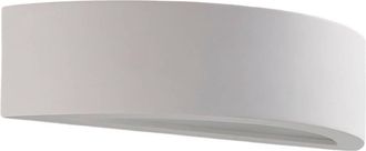 Lindby Lindby - L&aacute;mpara De Pared aurel En Blanco Cer&aacute;mica, Arcilla, Yeso