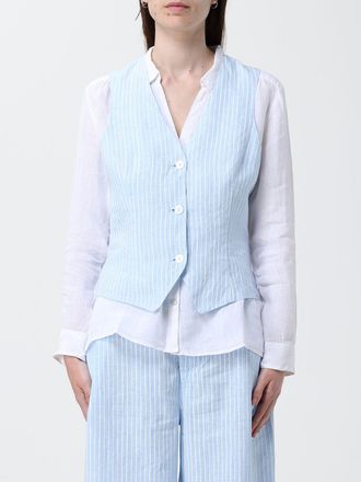 120% Lino Striped Vest