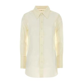 Co Shirts, female, White, Size: XS Ivory Cotton Blend Shirt