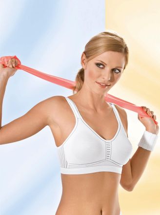 Speidel Sport-BH SPEIDEL, Damen, Gr. 75, Cup C, weiss (wei&szlig;), 92% Polyester, 8% Elasthan, BHs Sport-BH