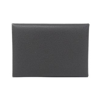 Herm&egrave;s Dark Gray Graphite Epsom Leather Coin Purse/Coin Case (Pre-Owned)