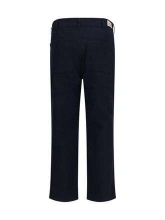 Sebago Mens Causeway Pants Blue-Dk Cotton; Elastane Trousers