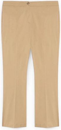 Fiorella Rubino Straight Broeken - Dames - Vrijetijds broeken - Beige - XL - Broeken