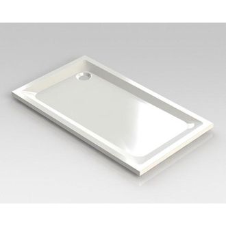 NEMO Spring Horus douchebak acryl 140x80x4.5cm afvoer D90 wit zonder potenstel dikte 4 mm