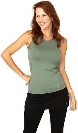 Sofibella UV Colors Womens Tennis Tank Top in Army at Nordstrom, Size X-Large