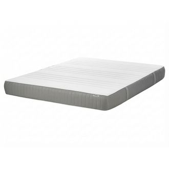 Beliani Beliani - Colch&oacute;n De Espuma Viscoel&aacute;stica Medio Con Funda Extra&iacute;ble De Poli&eacute;ster Con Cremallera Blanco 160 X 200 Cm Cheer