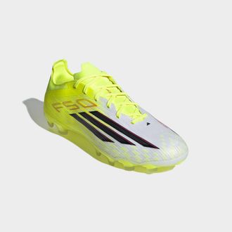 adidas Fussballschuh ADIDAS PERFORMANCE F50 PRO MULTI GROUND, Gr. 42,5, team solar gelb 2, core schwarz, lucid rot, Synthetik, Textil, Schuhe Fussballschuh, 