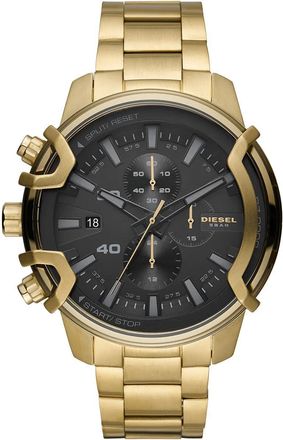 Diesel Uhren - Griffed Chronograph Stainless Steel Watch - Gr. unisize - in Gold - für Damen