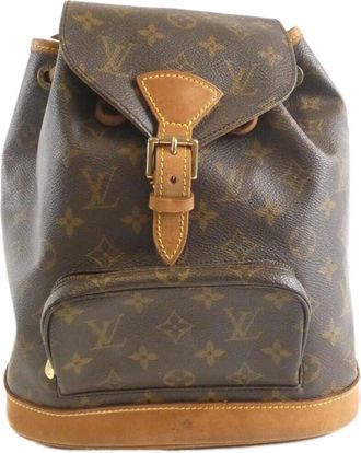 Louis Vuitton Brown Coated Canvas Backpack (Pre-Owned)