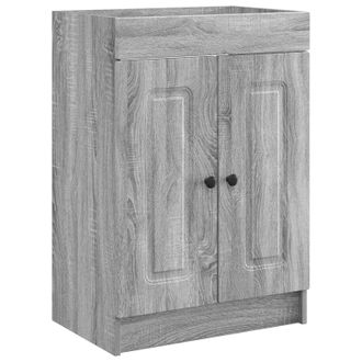 vidaXL Cabinet Debajo Del Fregadero Sonoma Gris 78,5 X 37,5 X 81 Cm Vidaxl