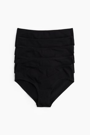 H&M 5er-Pack Baumwollhipster - Schwarz