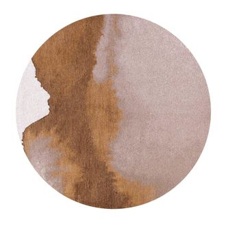 Louis De Poortere Alfombra de poli&eacute;ster marr&oacute;n, 240x240 cm