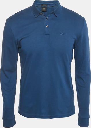 HUGO BOSS Boss By Hugo Boss Blue Jersey Pado 11 Polo T-Shirt