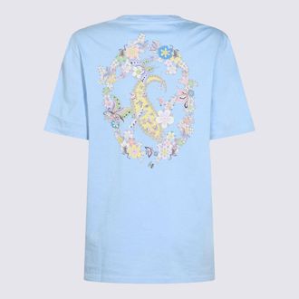 Etro Womens T-Shirts And Polos Light Blue Cotone