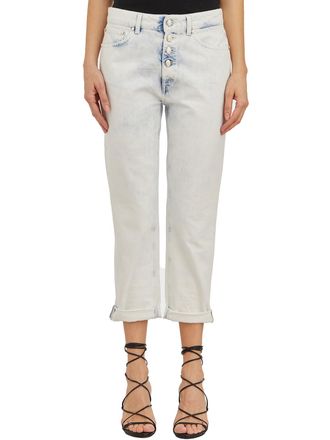 Dondup Womens Jeans In Denim Mod Koons Gioiello - Light Blue Cotton - Size 25 (Waist)