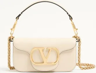 Valentino Garavani Borsa Piccola A Spalla Valentino Garavani Loc&ograve; In Vitello Donna LIGHT IVORY UNI