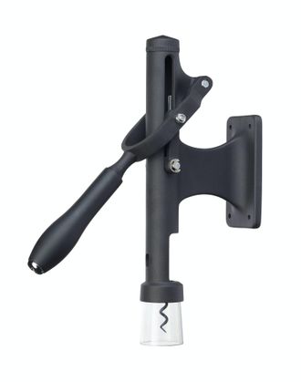 Barcraft Abridor de botellas de vino montado en la pared de metal negro