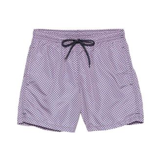 Drumohr Beachwear, male, Pink, Size: 2XL Printed Swim Shorts