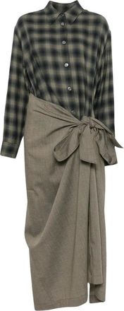 Our Legacy Abito camicia attorcigliato - - Dresses - Donna - Grigio - S