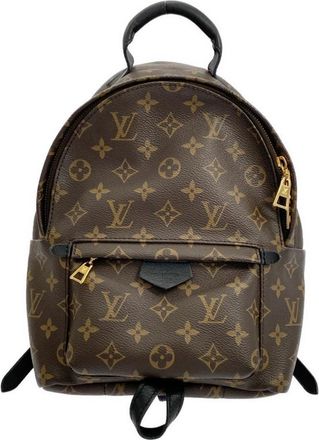 Louis Vuitton Brown Coated Canvas Backpack (Pre-Owned)