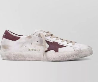 Golden Goose superstar sneakers distressed finish round toe