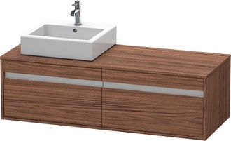 Duravit Duravit - Mueble Bajo Lavabo 550x1400x426m Ketho Con Iluminaci&oacute;n Li Nogal Oscuro
