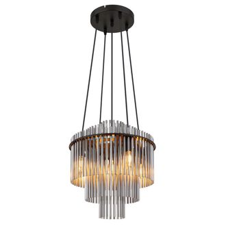 Globo Lighting Globo - L&aacute;mpara Colgante - Gorley - Negro - Vidrio - &Oslash; 40cm - E14
