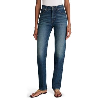 Madewell The Longline Straight Jeans in Greendale Wash at Nordstrom Rack, Size 27