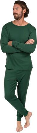 Leveret Mens Cotton Solid Matching Family Pajamas in Uniform Green at Nordstrom, Size Xx-Large