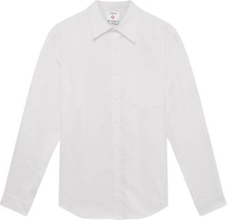 Casablanca Camicia a maniche lunghe con tasca - Bianco
