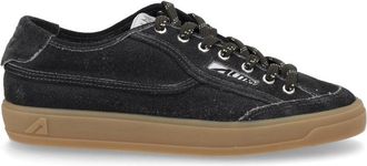 Autry Black Low-Top Suede Leather Sneakers