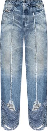 Diesel Jeans - Heren - Regular Fit Jeans - Blauw - W32 - Katoen - Jeans
