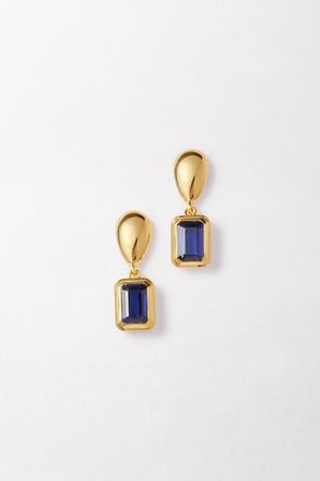 Edge of Ember Pebble Birthstone Drop Earrings in Blue Sapphire (September) at Nordstrom