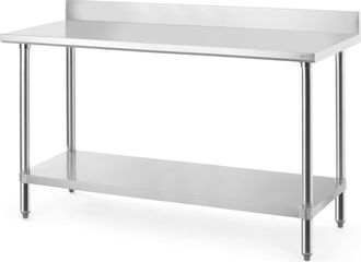 OEM Mesa De Pared Budget Line Con Estante Y Borde Atornillado, 160x60x95 Cm
