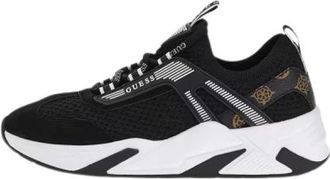 Guess Genga Running Schoenen - Dames - Sneakers - Zwart - 39 EU - Polyester - Schoenen