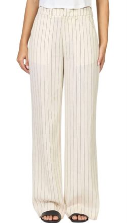 Dear John Denim Brandy Wide Leg Pants In Pinstripe