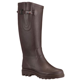Aigle Aiglentine 2 Rubber Womens Calf Length Boots - Brun - Size:UK 6.5