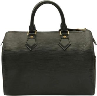 Louis Vuitton Pre-owned Vintage Boston Bag - Dames - Vintage Handtas - Zwart - ONE Size - Leer - Vintage