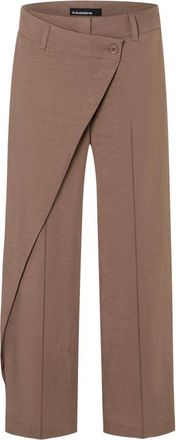 Cambio Anais Cropped - Dames - Vrijetijds broeken - Bruin - M - Katoen - Broeken