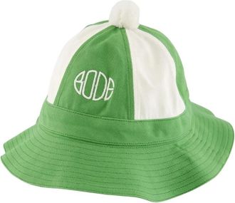 Bode Vintage Canvas Grootvader Hoed in Groen - Heren - Hoeden - Groen - ONE Size - Katoen - Accessoires