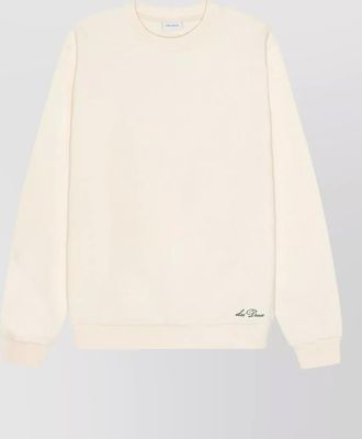Les Deux crew neck artist graphic knit sweater