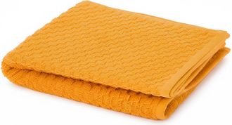 KASANOVA Asciugamano viso ospite cotone Pop Corn ocra scuro