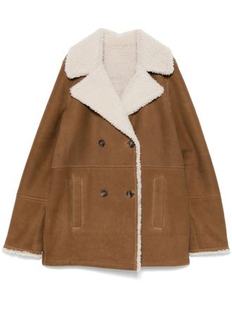 Yves Salomon suede jacket - Brown