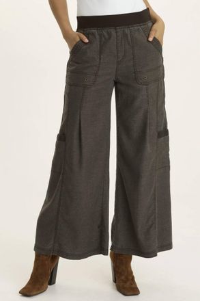 Xcvi Tove Twill Cargo Wide-Leg Pants In Intergalactic