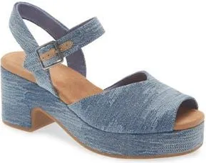 Toms Denim Platform Sandal in Blue at Nordstrom Rack, Size 5.5