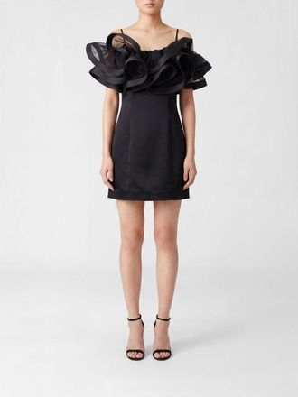 Elisabetta Franchi Abito mini in cr&ecirc;pe con rouches