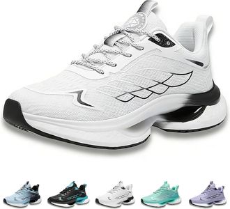 Generic Hands Free and Supportive Walking Shoes, Womens Hands Free and Supportive Walking Shoes, Wide Toe, for Women & Men (White,10.5)