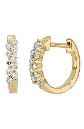 Bony Levy Liora Diamond Huggie Hoop Earrings in 18K Yellow Gold at Nordstrom Rack