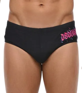 Dsquared2 Black Logo Swim Briefs