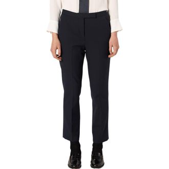 Gerard Darel Celia Straight Suit Pants in Navy Blue at Nordstrom, Size 10